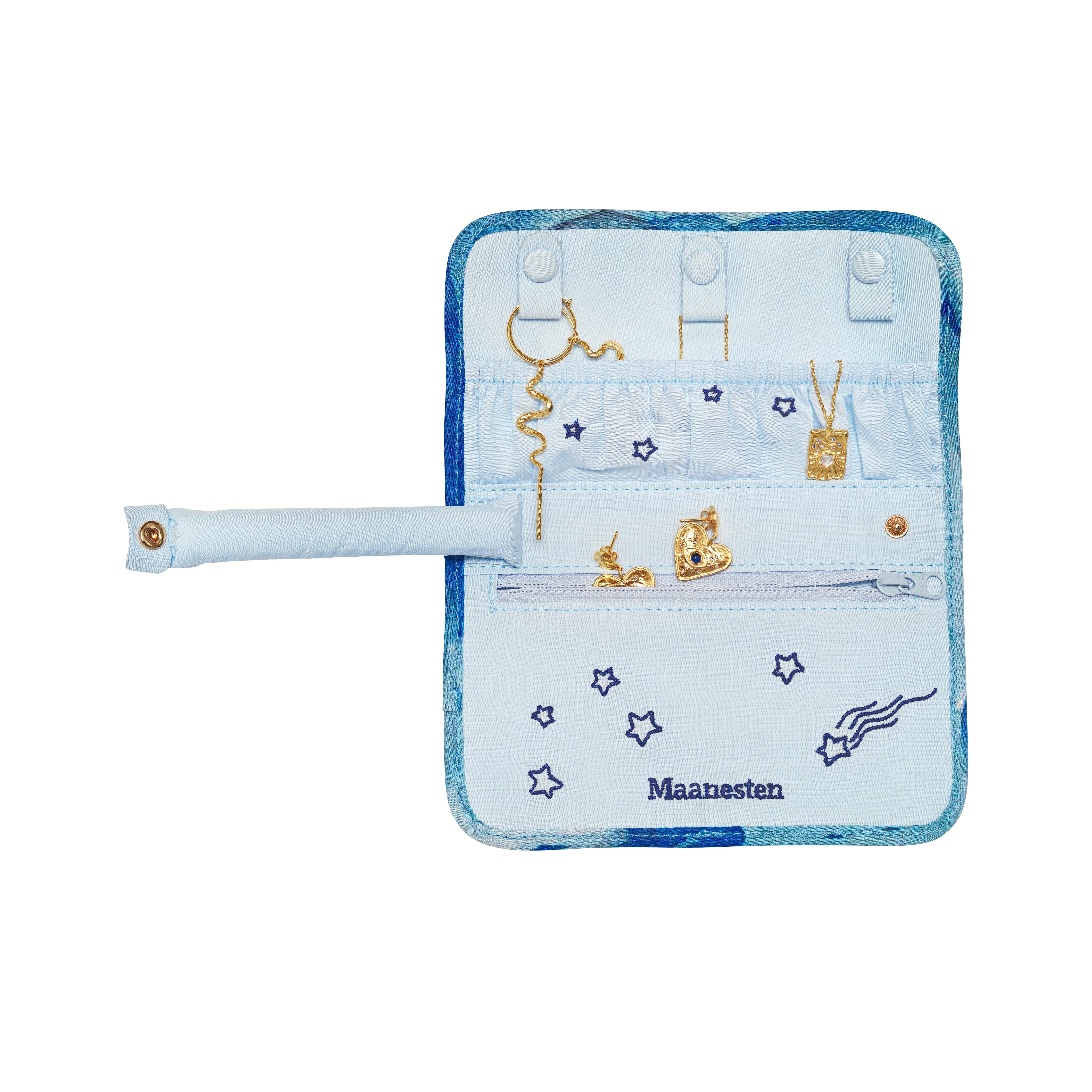 Moonshine Rose smykke clutch - blå